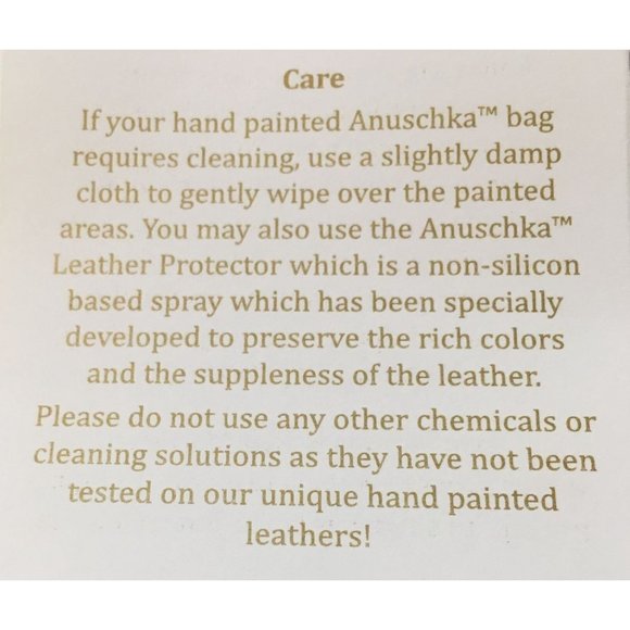 Anuschka  NEVER USED Handpainted Leather XL Shoulder Bag Hobo Butterfly - Picture 13 of 13